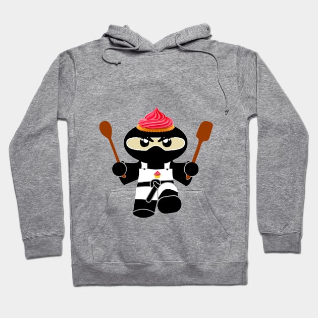 Cupcake Ninja Hoodie by BusyDigiBee